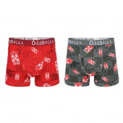 OddBalls England Rugby League Bundle - Mens Boxer Shorts 2 Pack Bundle