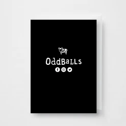 OddBalls Fat Cow - Mens Boxer Shorts + Card Bundle