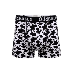 OddBalls Fat Cow - Mens Boxer Shorts + Card Bundle