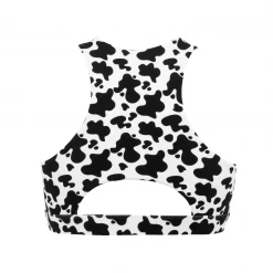OddBalls Cow Print Sports Bra for Teen Girls - Comfortable & Stylish Activewear 5 OddBalls Cow Print - Teen Girls Sports Bra Teen Girls Sports Bras