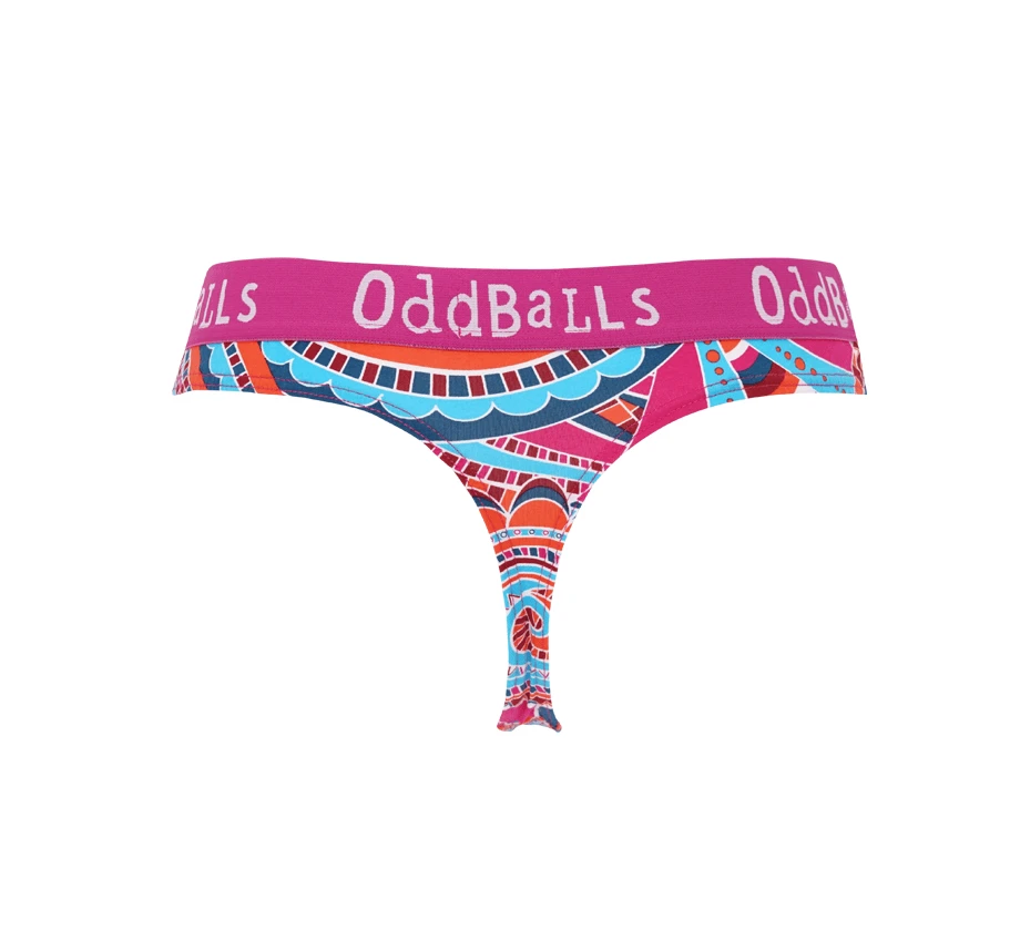 OddBalls Fiesta - Vibrant Teen Girls Thongs | Comfortable & Fun Underwear 3 OddBalls Fiesta - Teen Girls Thongs