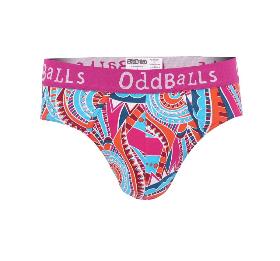 OddBalls Fiesta - Fun & Colorful Teen Boys Briefs | Comfortable Cotton Underwear 3 OddBalls Fiesta - Teen Boys Briefs
