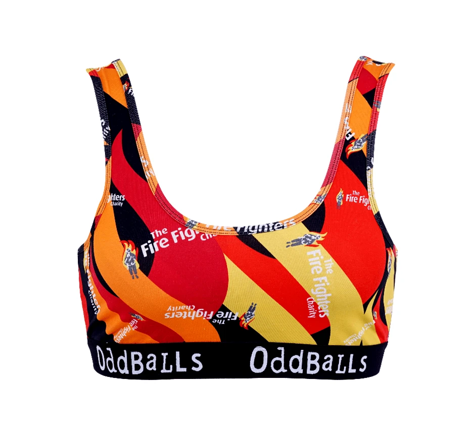 OddBalls The Fire Fighters Charity Teen Girls Bralette - Comfortable & Supportive Underwear 3 OddBalls The Fire Fighters Charity - Teen Girls Bralette Teen Girls Bralettes