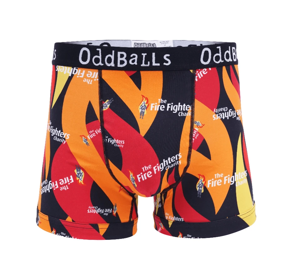 OddBalls The Fire Fighters Charity - Teen Boys Boxer Shorts | Comfortable & Fun Underwear 3 OddBalls The Fire Fighters Charity - Teen Boys Boxer Shorts