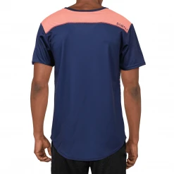 OddBalls Zig Zag - Navy / Coral - Flex Fit - Mens Training T-Shirt Sportswear