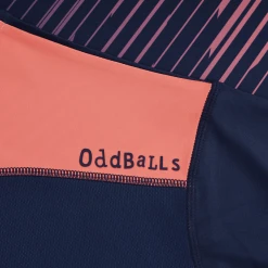 OddBalls Zig Zag - Navy / Coral - Flex Fit - Mens Training T-Shirt Sportswear