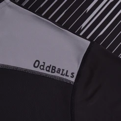 OddBalls Sportswear Zig Zag - Black / Grey - Flex Fit - Mens Training T-Shirt