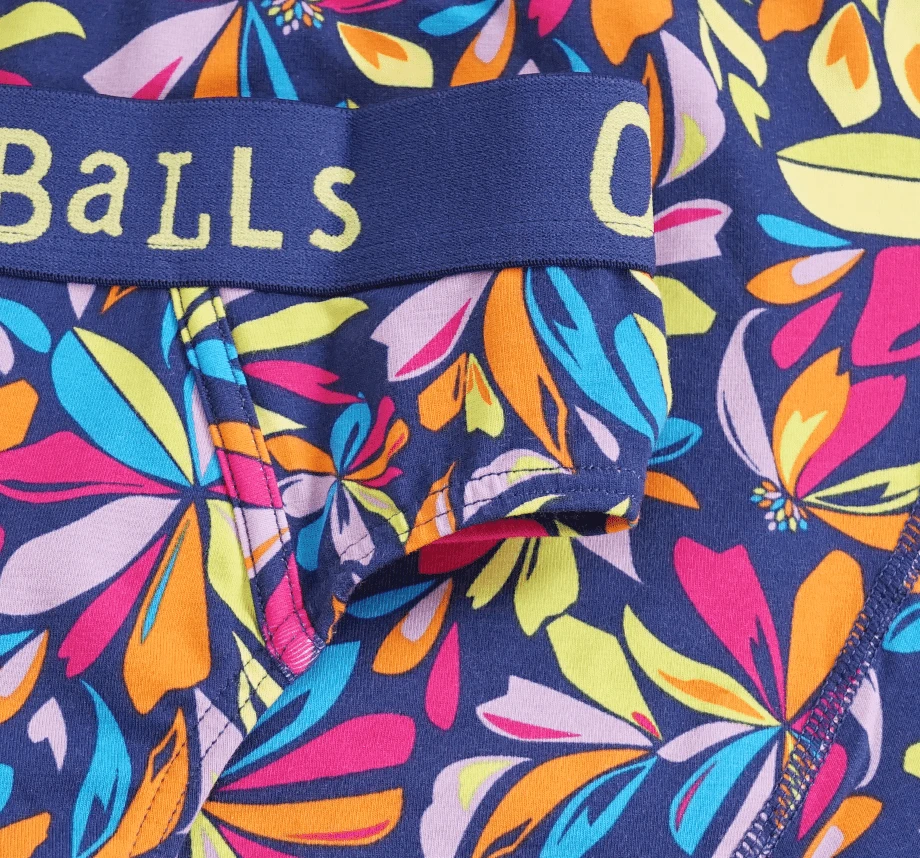 OddBalls Flower Power Men's Briefs - Vibrant Floral Print Underwear 6 OddBalls Flower Power - Mens Briefs