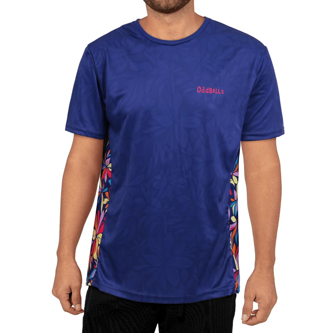 OddBalls Flower Power Tech Fit Men's Training T-Shirt - Lightweight & Breathable Sportswear 4 OddBalls Sportswear Flower Power - Tech Fit - Mens Training T-Shirt