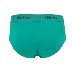 OddBalls Green & Black - Teen Boys Briefs