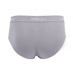 OddBalls Grey & White - Teen Boys Briefs