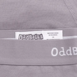 OddBalls Grey & White - Teen Boys Briefs