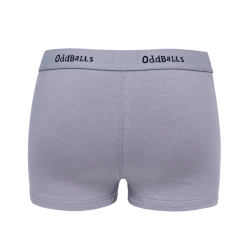 OddBalls Grey & Black - Teen Girls Boxers Teen Girls Boxer Shorts