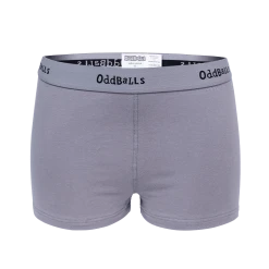 OddBalls Grey & Black - Ladies Boxers