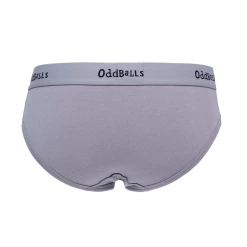 OddBalls Grey & Black - Ladies Briefs