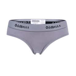 OddBalls Grey & Black - Teen Girls Briefs