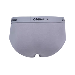 OddBalls Grey & Black - Teen Boys Briefs