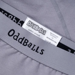 OddBalls Grey & Black - Teen Boys Briefs