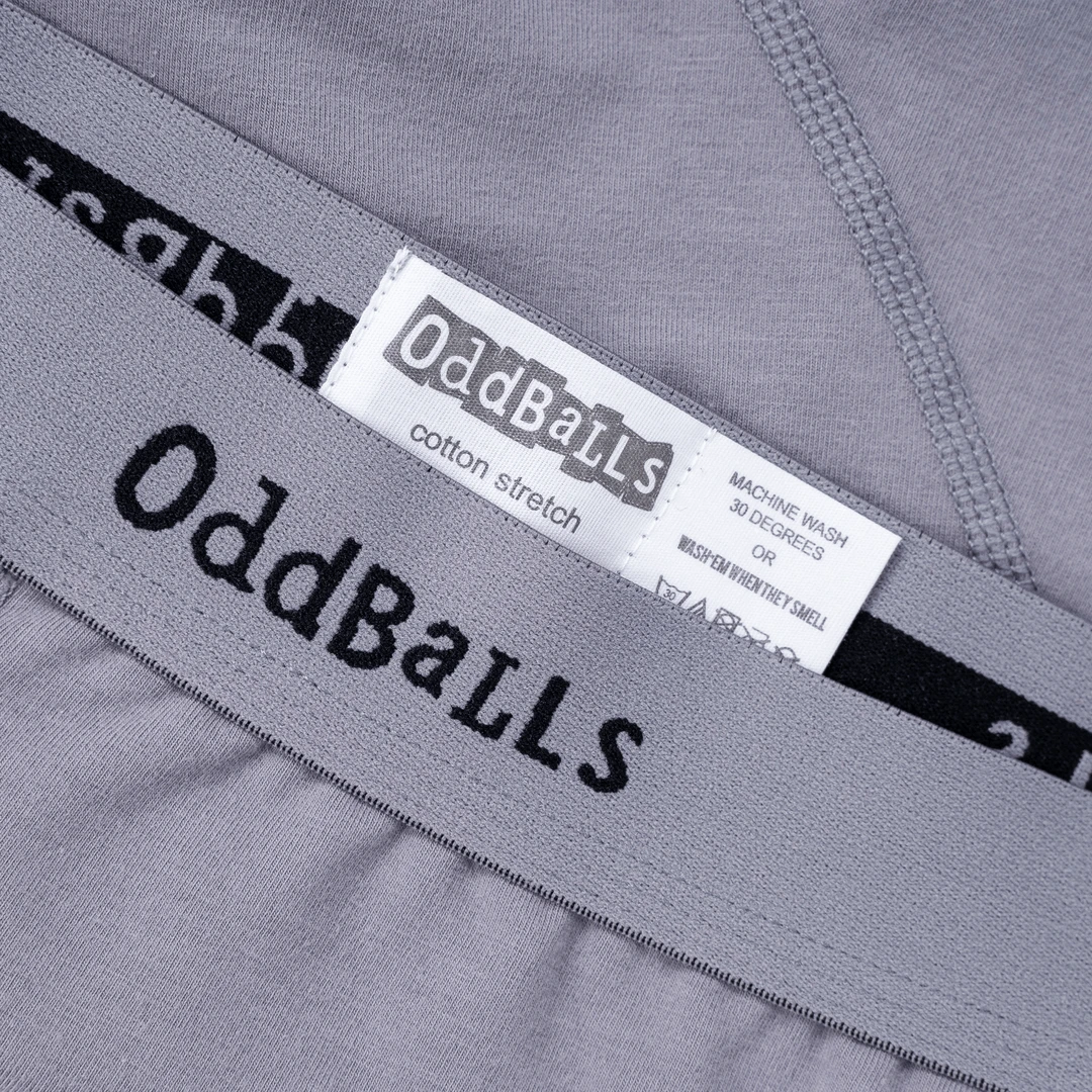 OddBalls Grey & Black Teen Boys Boxer Shorts - Comfortable & Stylish Underwear 5 OddBalls Grey & Black - Teen Boys Boxer Shorts
