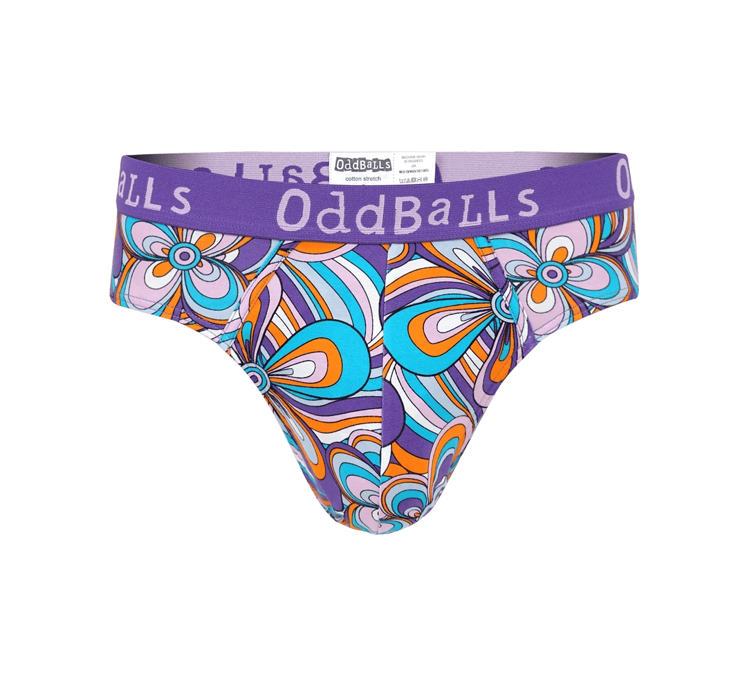 OddBalls Groovy - Men's Funky Printed Briefs | Comfortable Cotton Underwear 3 OddBalls Groovy - Mens Briefs