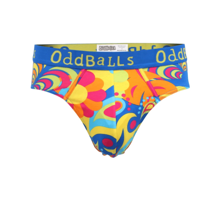 OddBalls Hippy Jungle Teen Boys Briefs - Funky & Comfortable Underwear for Teens 3 OddBalls Hippy Jungle - Teen Boys Briefs