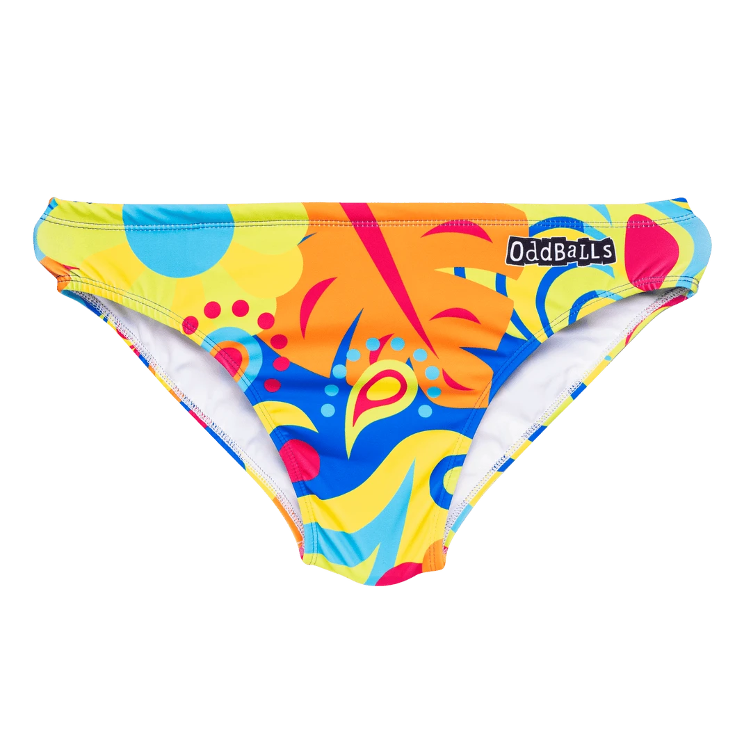 OddBalls Hippy Jungle Swimmers - Vibrant Summer Swimwear for Men 3 OddBalls Hippy Jungle - Swimmers