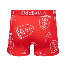 OddBalls Hull KR - Red - Teen Boys Boxer Shorts
