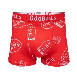 OddBalls Hull KR - Red - Mens Boxer Shorts