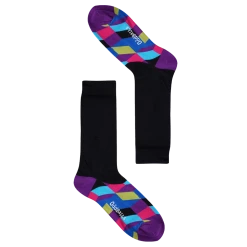 OddBalls Hidden Purple Tetris - Socks
