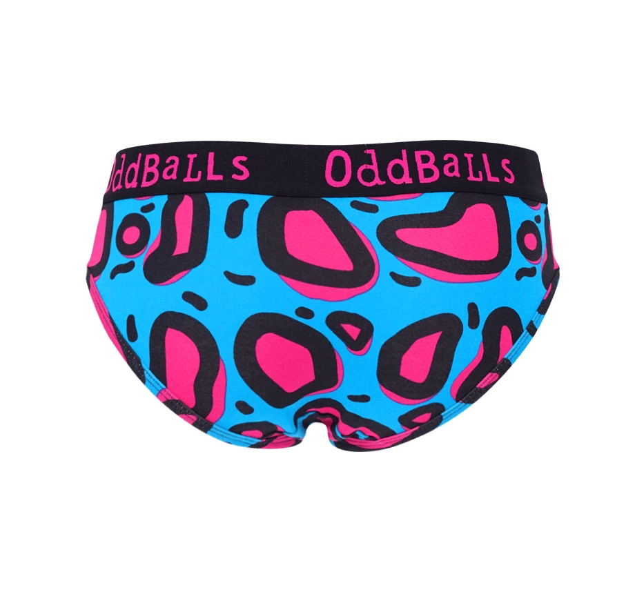 OddBalls Lazy Leopard Ladies Briefs - Fun & Comfortable Women's Underwear 4 OddBalls Lazy Leopard - Ladies Briefs