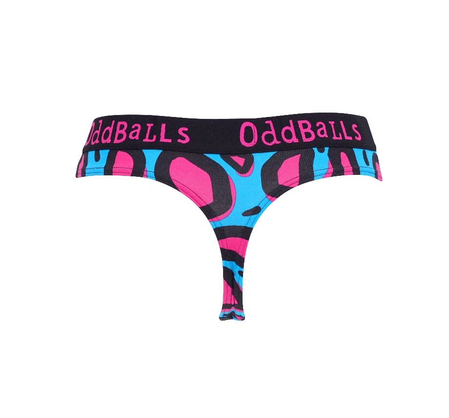 OddBalls Lazy Leopard - Women's Comfortable Thongs | Stylish Underwear 3 OddBalls Lazy Leopard - Ladies Thongs