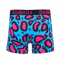 OddBalls Lazy Leopard - Teen Boys Boxer Shorts