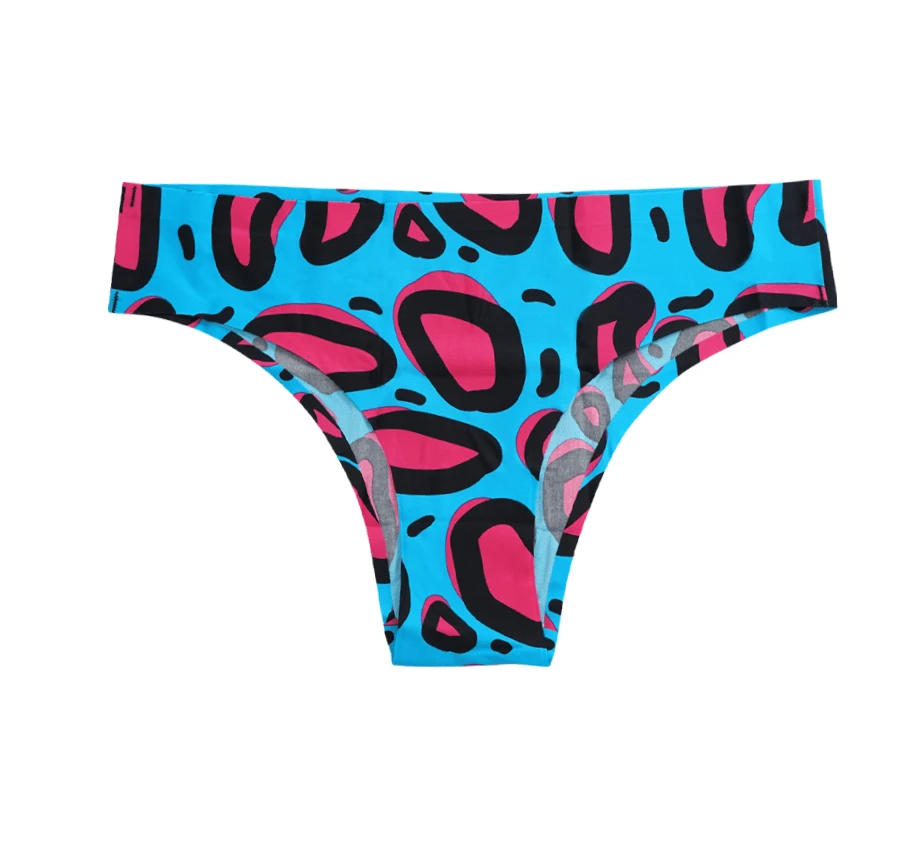 OddBalls Lazy Leopard Seamless Brazilian Briefs for Teen Girls - Soft & Comfortable Underwear 3 OddBalls Lazy Leopard - Teen Girls Seamless Brazilian Briefs