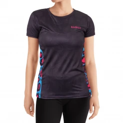 OddBalls Lazy Leopard - Tech Fit - Womens Training T-Shirt Sportswear