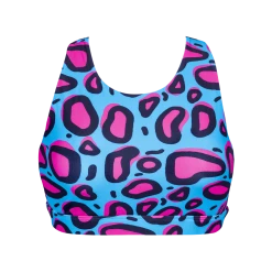OddBalls Lazy Leopard - Teen Girls Sports Bra