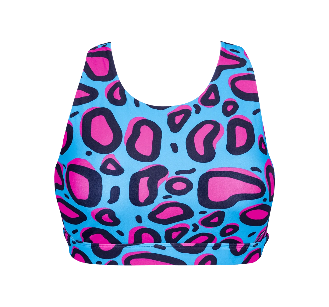 OddBalls Lazy Leopard Leggings & Sports Bra Set - Women's Sportswear Bundle 9 OddBalls Lazy Leopard - Leggings + Sports Bra Bundle
