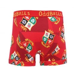 OddBalls British & Irish Lions - Red - Teen Boys Boxer Shorts