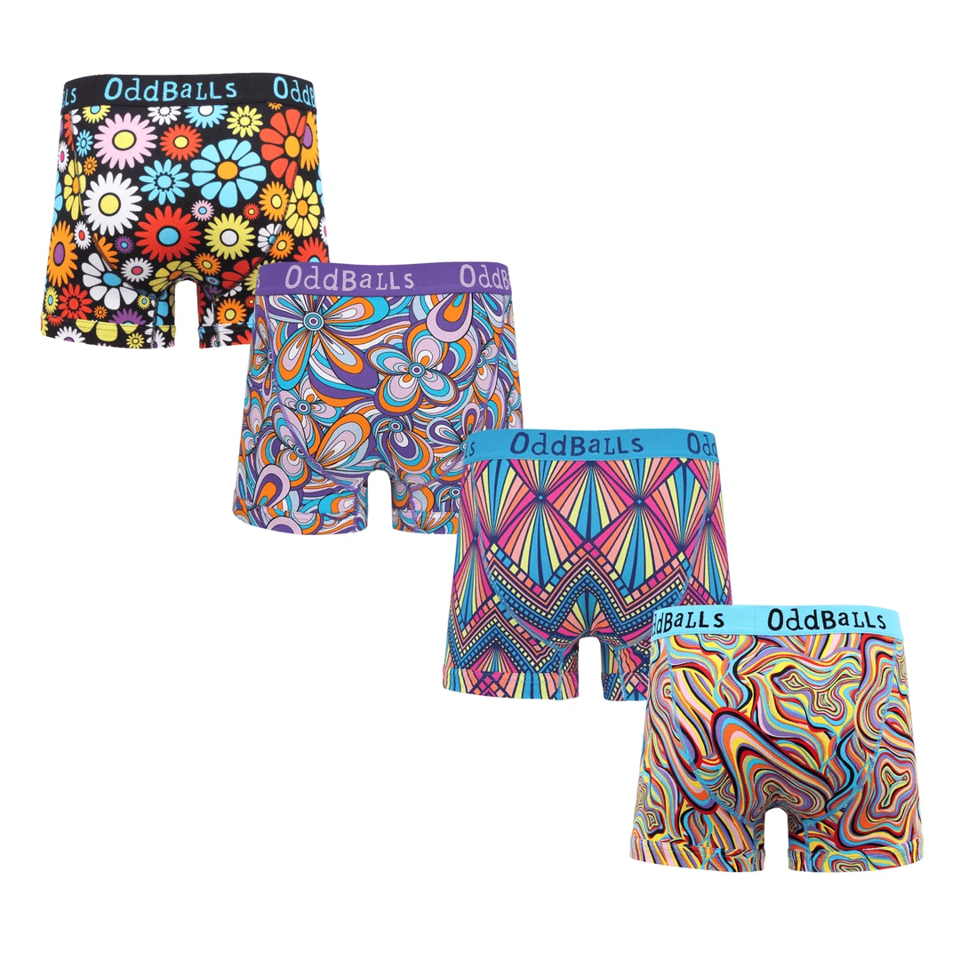 OddBalls Summer Sale | Men's Beach Boxer Shorts 4 Pack Bundle - Fun & Comfortable Underwear 4 OddBalls Summer Sale | Beach Bundle - Mens Boxer Shorts 4 Pack Bundle