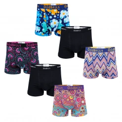 OddBalls Blended Bundle - Mens Boxer Shorts 6 Pack Bundle