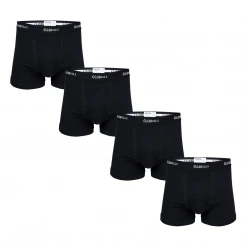 OddBalls Classical Black Bundle - Mens Boxer Shorts 4 Pack Bundle