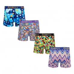 OddBalls The Fresh Bundle - Mens Boxer Shorts 4 Pack Bundle