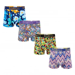 OddBalls The Fresh Bundle - Mens Boxer Shorts 4 Pack Bundle