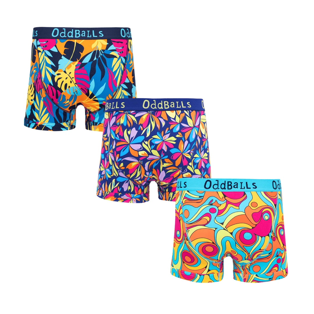 OddBalls Holiday Bundle - 3 Pack Men's Boxer Shorts | Fun & Comfortable Underwear 4 OddBalls Holiday Bundle - Mens Boxer Shorts 3 Pack Bundle