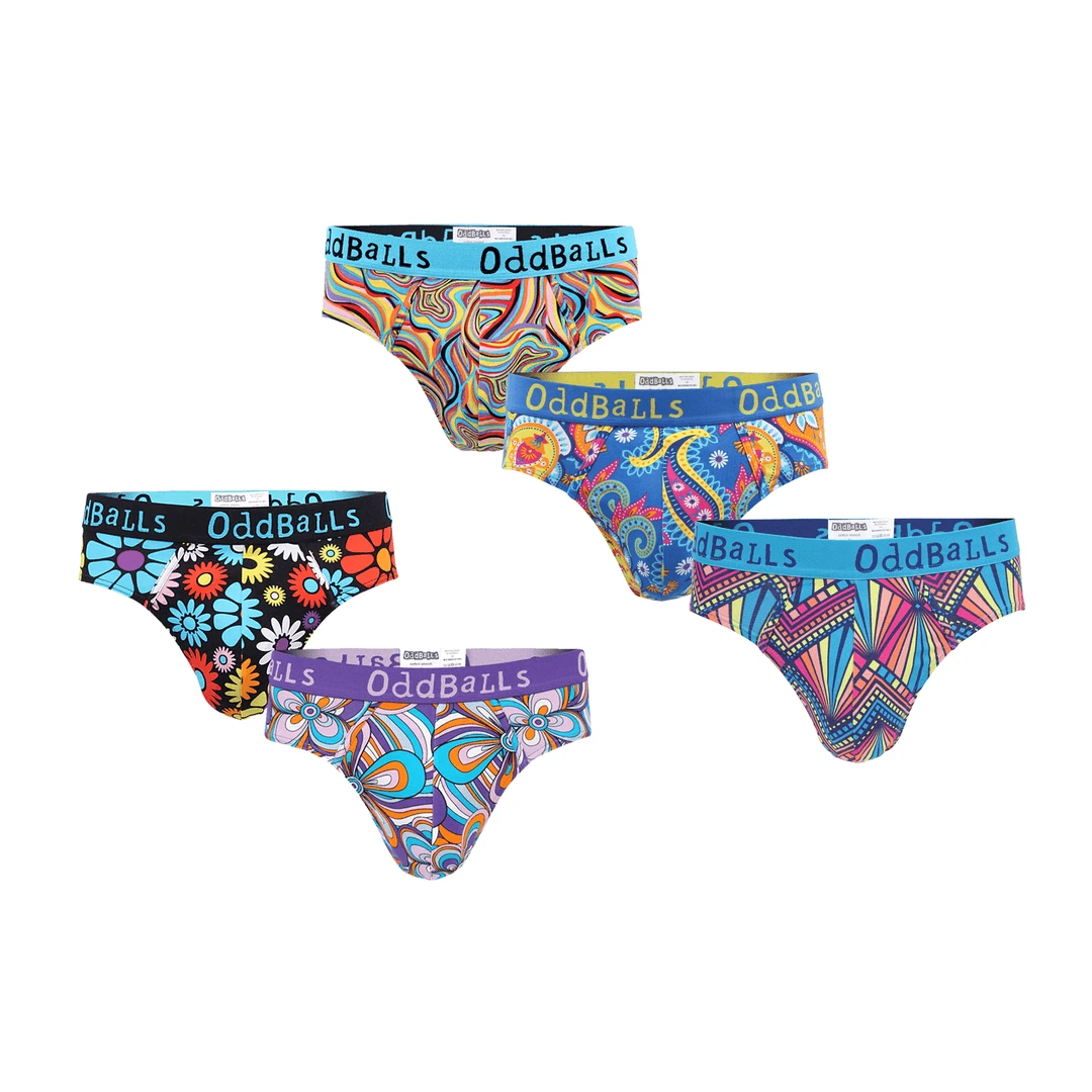 OddBalls Summer Sale | Men's 5-Pack Briefs Bundle - Fun & Comfortable Underwear 3 OddBalls Summer Sale | Hot Bundle - Mens Briefs 5 Pack Bundle