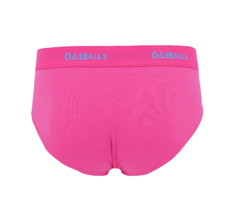 OddBalls Magenta & Cyan Teen Boys Briefs - Fun & Comfortable Underwear 4 OddBalls Magenta & Cyan - Teen Boys Briefs
