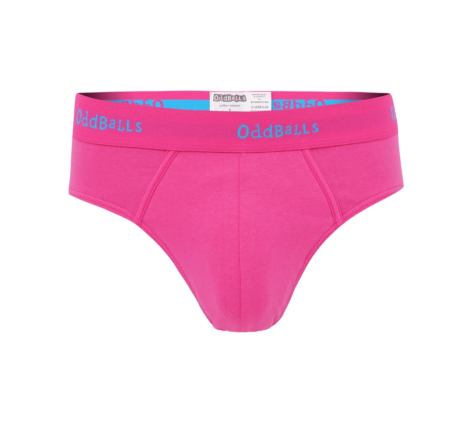 OddBalls Magenta & Cyan Teen Boys Briefs - Fun & Comfortable Underwear 3 OddBalls Magenta & Cyan - Teen Boys Briefs