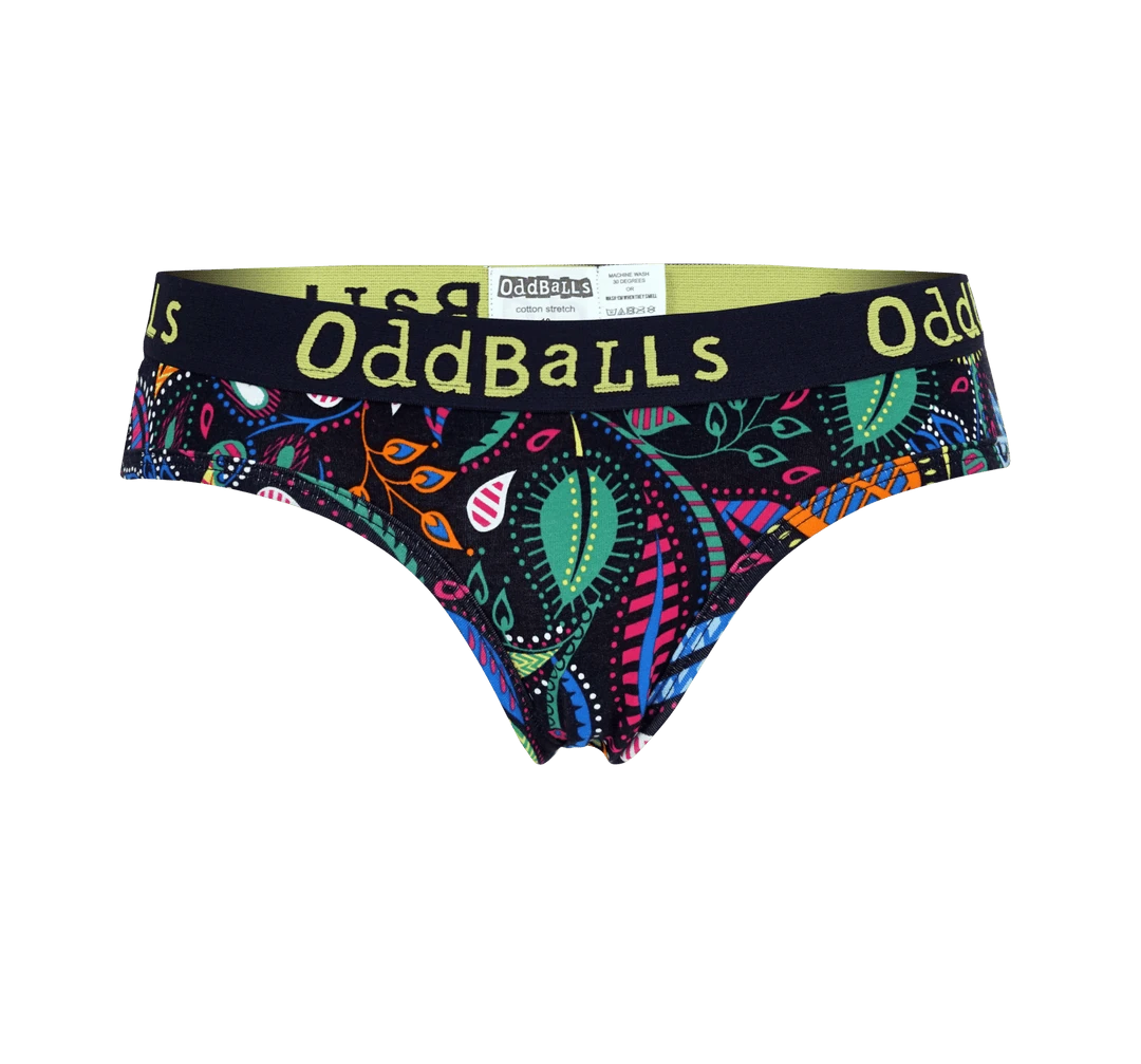 OddBalls Magic Garden - Women's Comfortable & Stylish Briefs | Soft Cotton Underwear 3 OddBalls Magic Garden - Ladies Briefs