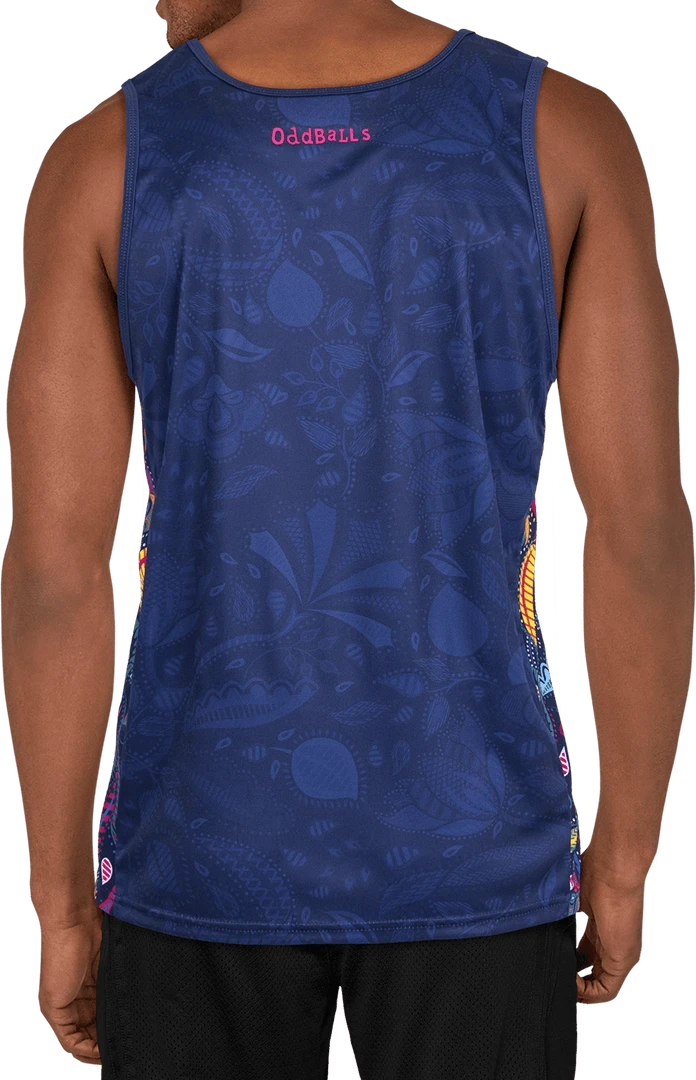 OddBalls Sportswear Magic Garden Tech Fit Running Vest - Lightweight & Breathable 4 OddBalls Sportswear Magic Garden - Tech Fit - Running Vest