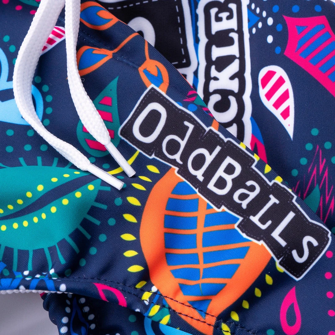 OddBalls Sportswear Magic Garden Swimmers - Vibrant Summer Swimwear for Men 5 OddBalls Sportswear Magic Garden - Swimmers