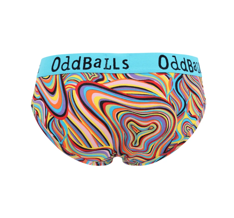 OddBalls Marble Print Teen Girls Briefs - Soft Cotton Underwear for Teens 4 OddBalls Marble - Teen Girls Briefs